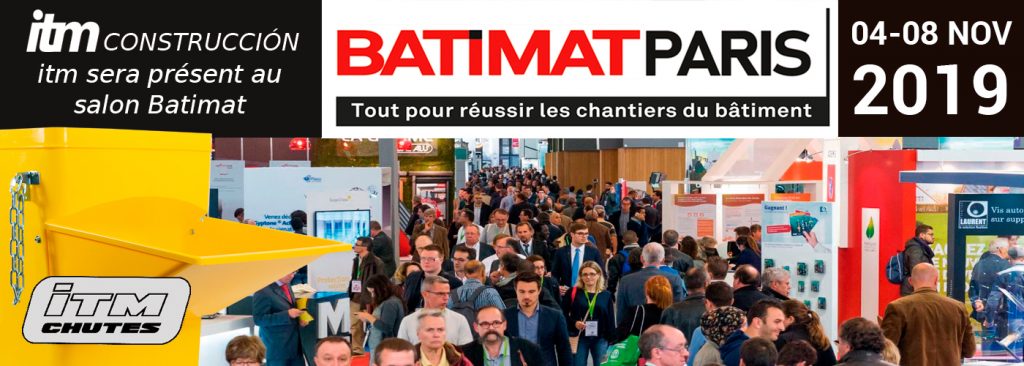 ITM Construcción sera inscrite à la Batimat de Paris, le salon international de la construction où l'on présentera nos articles pour la France. 